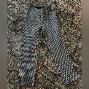 Target Women's Black and White Checkered Cropped Pants